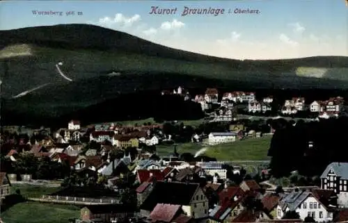 Ak Braunlage im Oberharz, Kurort  Wurmberg, Oberharz, malerische Landschaft