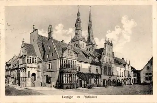 Ak Lemgo in Lippe, Rathaus