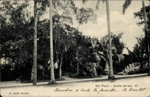 Ak São Paulo Brasilien, Jardim da Luz IV