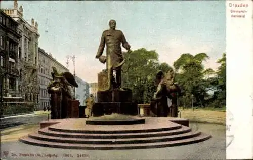 Ak Dresden Altstadt, Bismarckdenkmal