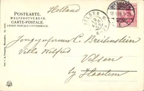 Ak Wiesbaden in Hessen, Fontaine im Kurgarten