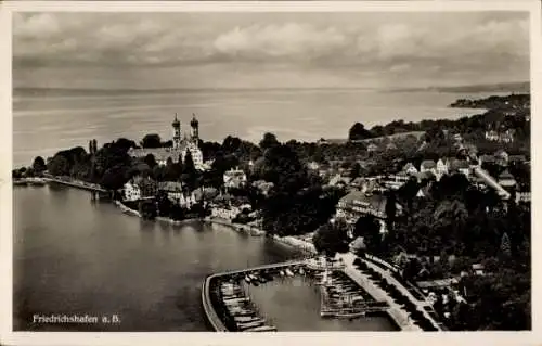 Ak Friedrichshafen am Bodensee, Luftaufnahme