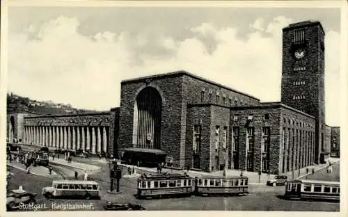Ak Stuttgart, Hauptbahnhof