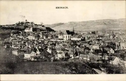 Ak Kronach in Oberfranken, Gesamtansicht