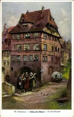 Ak Nürnberg, Bayerische Jubiläums Landesausstellung 1906, Albrecht Dürer, Willibald Pirkheimer...