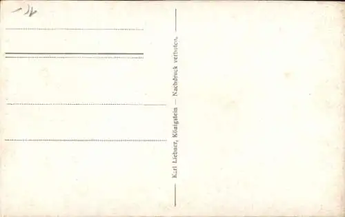 Ak Wehlen an der Elbe Sächsische Schweiz, Uttewalder Grund, Sage