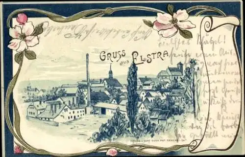 Litho Elstra in der Oberlausitz Sachsen, Gesamtansicht