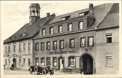 Ak Elstra in der Oberlausitz Sachsen, Historisches Gasthaus, Auto, Uppertände, Umgebungsdetails