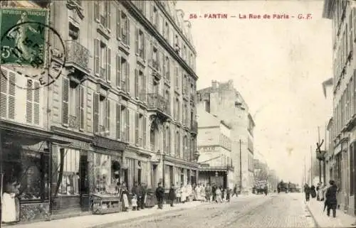 CPA Pantin Seine Saint Denis, La Rue de Paris