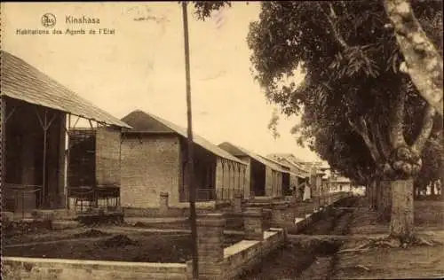 Ak Kinshasa DR Kongo Zaire, Habitations des Agents de l'Etat