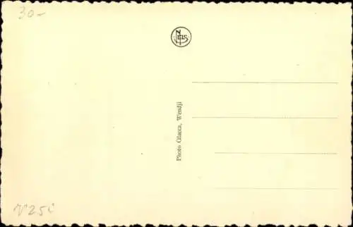 Ak Afrika, Poste à bois, Dampfer