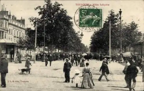 CPA Toulouse Haute-Garonne, Allées Lafayette