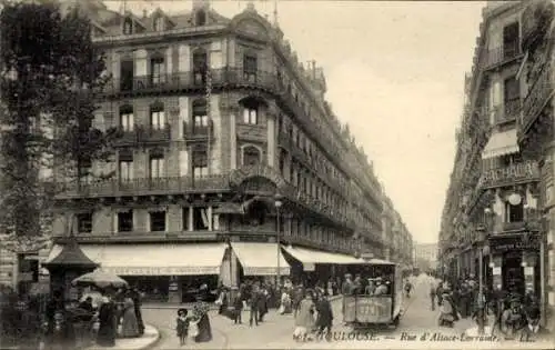 CPA Toulouse Haute-Garonne, Rue d'Alsace Lorraine