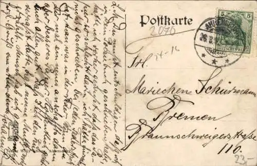 Passepartout Ak Ahrensburg in Holstein, Kaiserliches Postamt