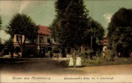 Ak Ahrensburg in Holstein, Schadendorff's Hotel
