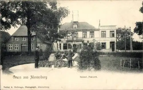 Ak Ahrensburg in Holstein, Kaiserliches Postamt