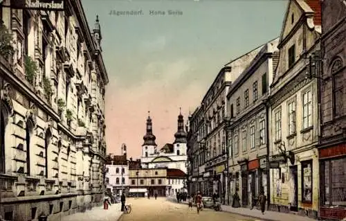 Ak Krnov Jägerndorf Mährisch Schlesien, Hohe Seite