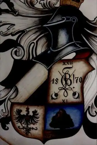 Studentika Ak Corpswappen 1870