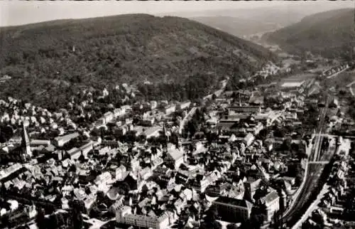 Ak Ettlingen in Baden, Fliegeraufnahme, Albtal