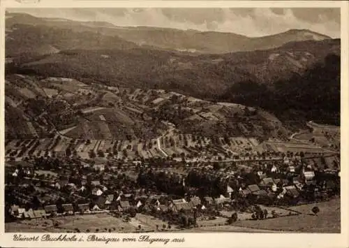 Ak Buchholz Waldkirch im Breisgau, Fliegeraufnahme