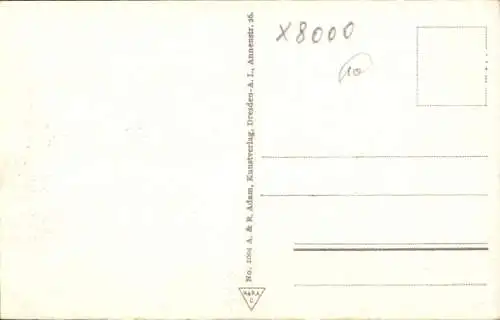 Ak Dresden Weißer Hirsch, Totalansicht