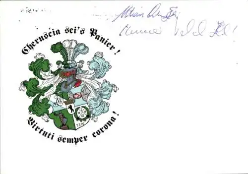 Studentika Ak Berlin, Corps Cheruscia im WSC, Ringstraße 89, Wappen