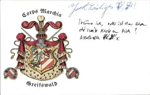 Studentika Ak Greifswald, Corps Marchia, Wappen