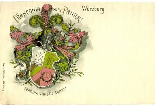 Studentika Ak Würzburg, Corps Franconia, Wappen