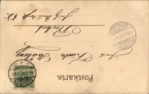 Ak Güstrow in Mecklenburg, Innenansicht der Domkirche