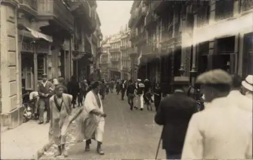 Foto Ak Alger Alger Algérie, Rue Bab Aroun