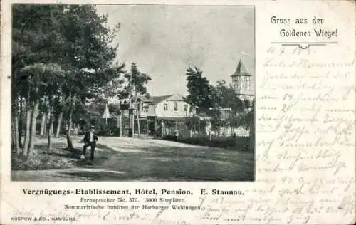 Ak Hamburg Harburg, Vergnügungs Etablissement Goldene Wiege, Hotel, Pension