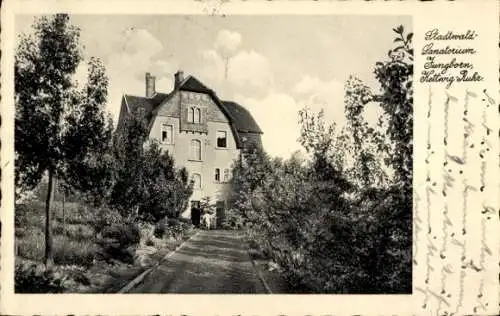 Ak Kettwig Essen im Ruhrgebiet, Stadtwald Sanatorium Jungborn