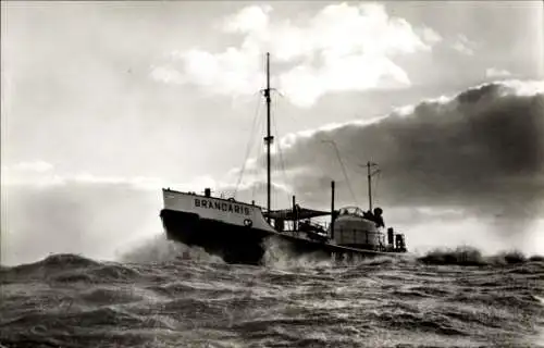 Ak niederländisches Motorrettungsboot Brandaris auf See