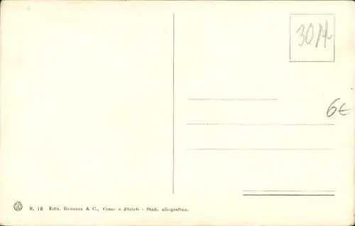 Ak Leuchtturm, Wasserspiegelung