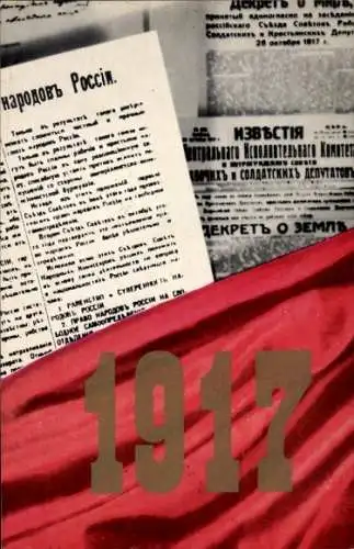 Ak Russland 1917, Zeitungsartikel, Iswestija