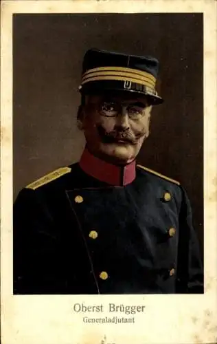 Ak Schweizerische Armee, Oberst Brügger Generaladjutant