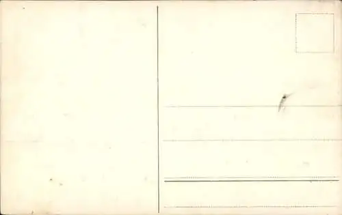 Handgemalt Künstler Ak Birke, Fluss, Berg