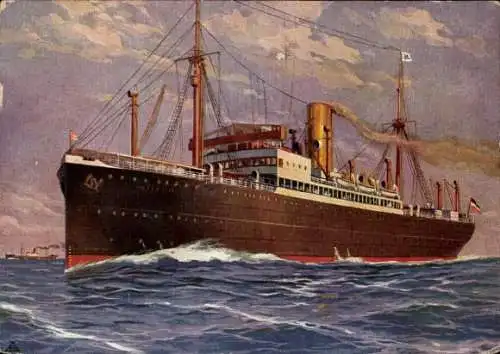 Ak Frachtdampfer mit Passagier-Einrichtung des Nordpacific-Dienstes, Norddeutscher Lloyd Bremen