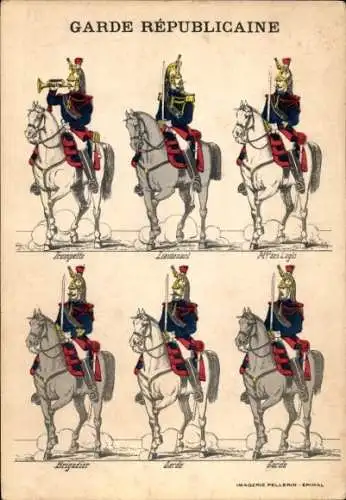 Künstler Ak Garde Republicaine, Trompetts, Lieutenant