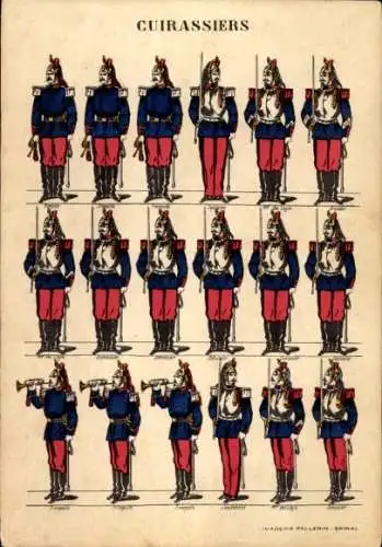 CPA Cuirassiers, Armee francais