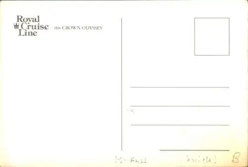Ak MS Crown Odyssey, Royal Cruise Linie