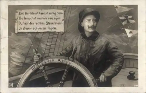 Ak Iserlohn im Märkischen Kreis, Lieb Vaterland Kannst ruhig sein, Du brauchst niemals verzage...