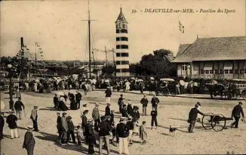 CPA Deauville sur Mer Calvados, Pavillon des Sports