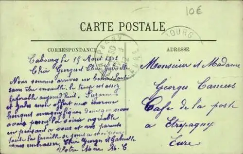 Ak Cabourg Calvados, Rue de la Mer
