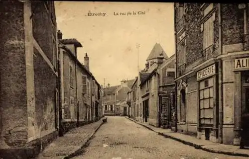 Ak Étréchy Essonne, rue de la Cité