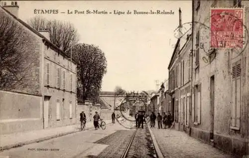 Ak Étampes Essonne, Pont St. Martin