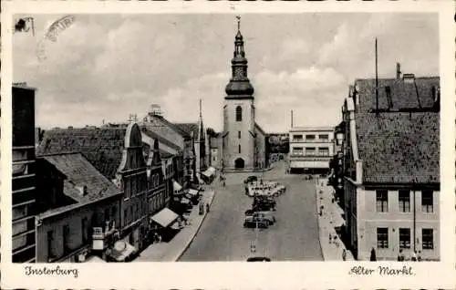 Ak Tschernjachowsk Insterburg Ostpreußen, Alter Markt