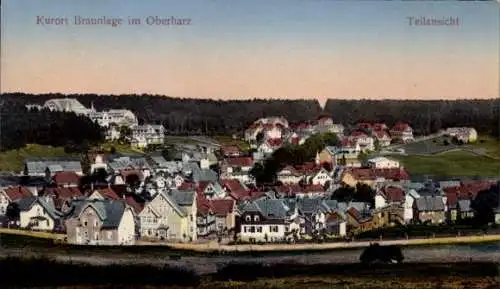 Ak Braunlage im Oberharz, Kurort Braunlage im Oberharz, Teilansicht, landschaftliche Szenerie