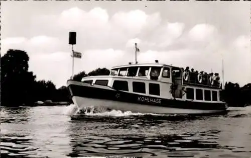 Ak MS Kohlhase auf dem Großen Wannsee, Stern- und Kreisschifffahrt Berlin Steglitz