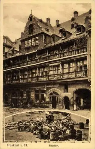 Ak Frankfurt am Main, Hof Rebstock, Fässer